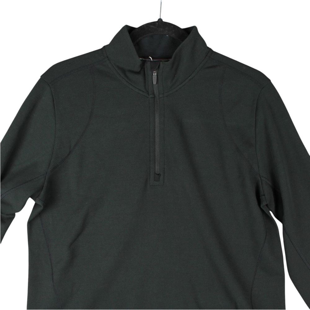 Smartwool Women Active Uptempo Quarter Zip Top Size L Black NWT Merino Wool - Picture 4 of 15